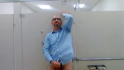 Jerking In A Public Restroom
