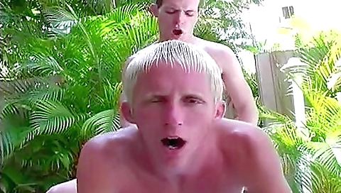 Skinny Lads Are Having A Good Sex At The Poolside