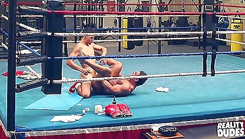 Alex Wants To Film Him Boxing But Ends Up Filming Him Fucking His Ass With Draven Navarro And Boxing Ring