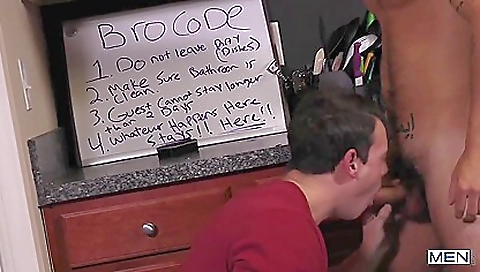 Awesome Straight Gives A Professional Blowjob