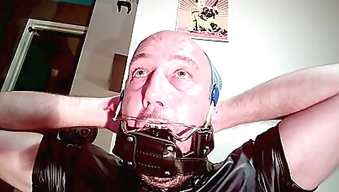 Dildo Session In My Ass And In My Mouth With Braces Headgears And Many Mouthgag