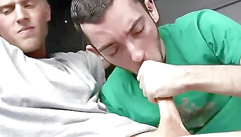 Straight Lad Tricked, Cuffed, Blown, And Facialized