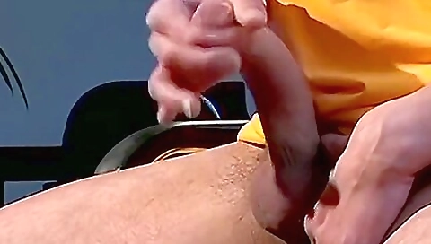 Hung Amateur Jerks Off And Smokes Solo